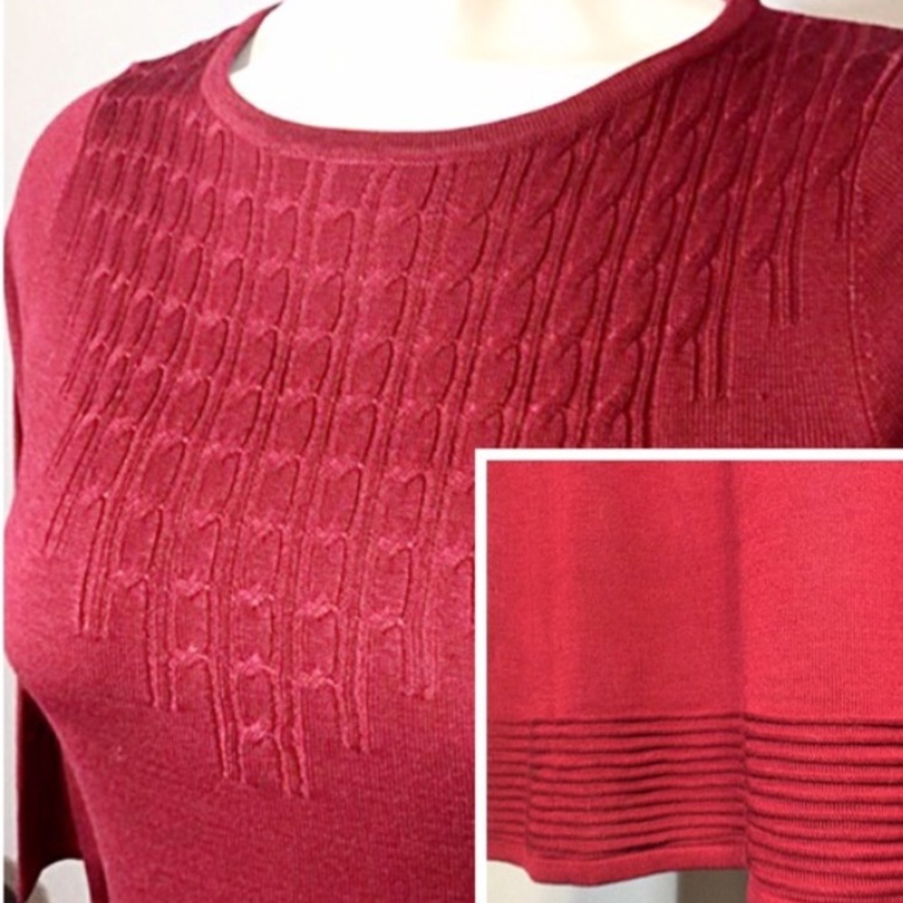 Jones New York Red Sweater Dress - NWT - Picture 2 of 4